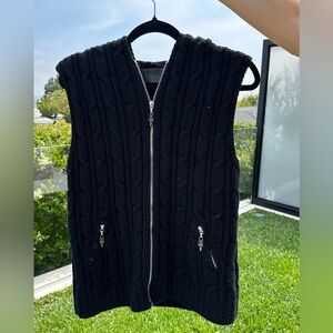 Chrome Hearts Sleeveless Hooded Sweater Vest